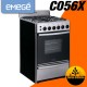 Cocina Emege C056X Ac. Inoxidable 4 Hor. Parrilla