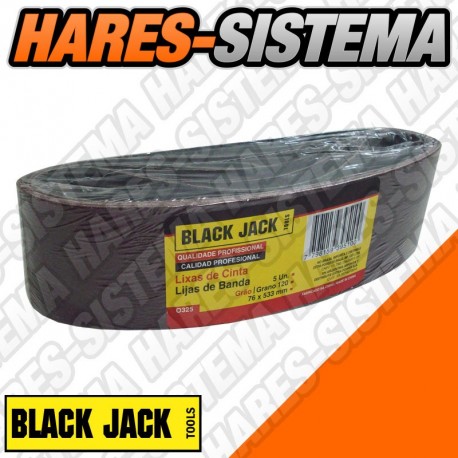 Set Lija de Banda 76 x 533 Black Jack