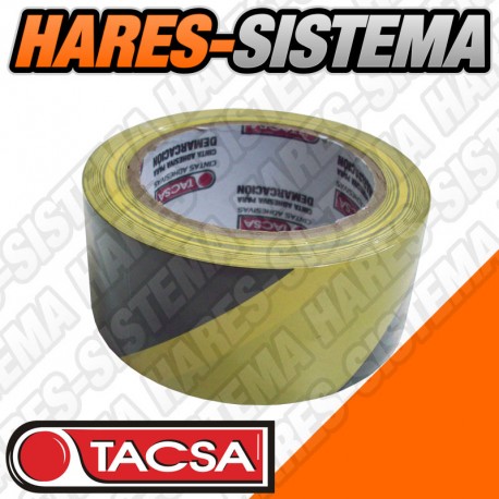 Cinta Adhesiva Demarcatoria Tacsa Cebrada Amarilla/Negra