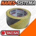 Cinta Adhesiva Demarcatoria Tacsa Cebrada Amarilla/Negra