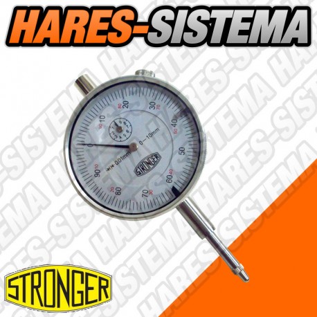 Comparador Centesimal 0-10mm x 0.01 Stronger