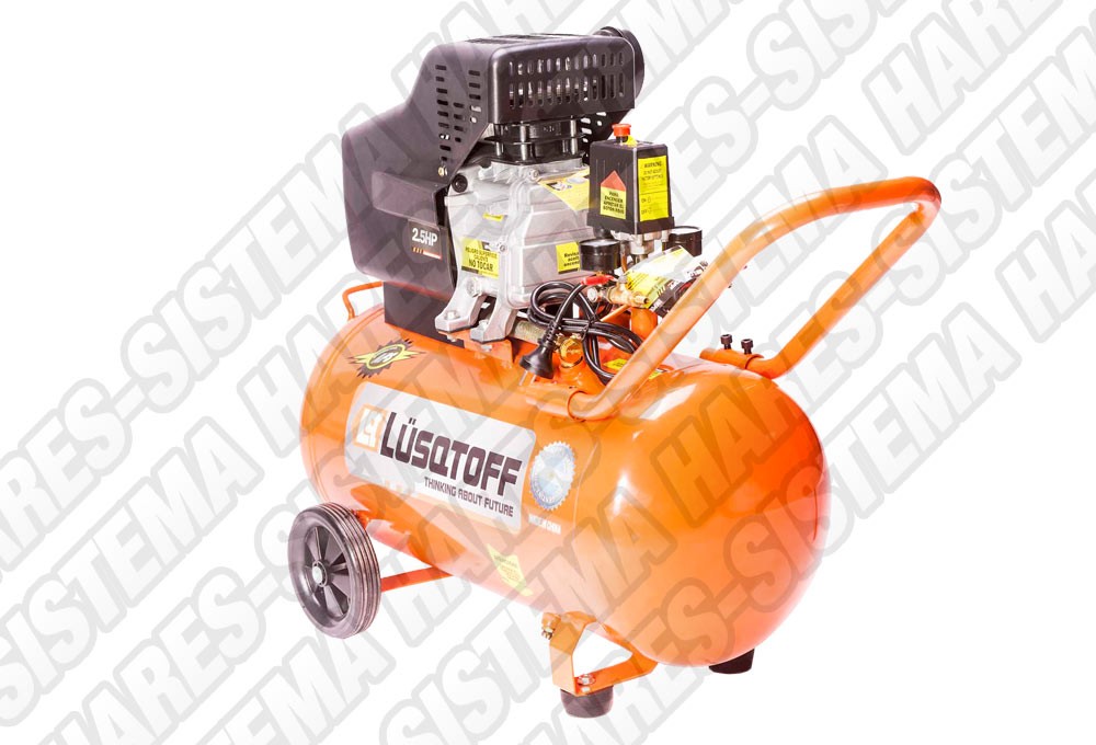 Compresor de Aire 50 lts Lusqtoff 2.5 HP Mando Directo HaresSistema