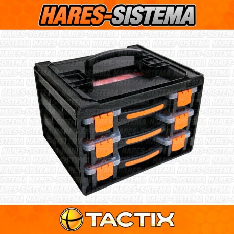 Gavetero con 3 Organizadores Desmontables Tactix