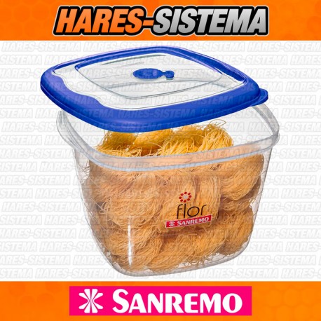 Contenedor Cuadrado Alto Grande 5000ml Flor