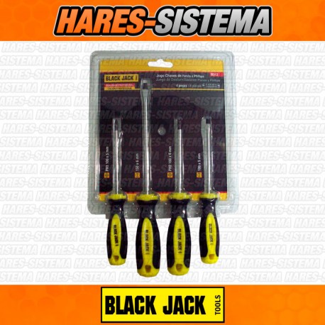 Juego Destornilladores x 4pz Black Jack