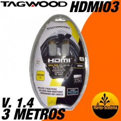 Cable HDMI Tagwood 3 metros V. 1.4 1080p Full HD
