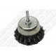 Cepillo copa Acero Trenzado para Taladro 75mm Extra Power