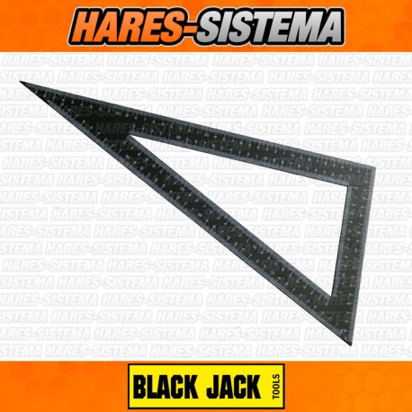 Escuadra Triangulo Acero Graduada 40 x 20 cms Black Jack