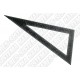 Escuadra Triangulo Acero Graduada 40 x 20 cms Black Jack