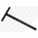 Escuadra T Acero Graduada 60 x 30 cms Black Jack