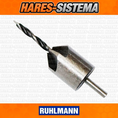 Mecha Biselador para Tornillo Madera 3 mm Ruhlmann