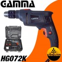 Kit Taladro Gamma HG072K 13mm Percutor