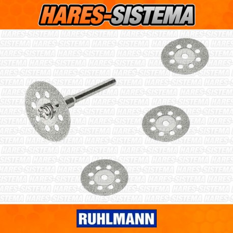 Mini Disco de corte Diamantado x 5pz Ruhlman