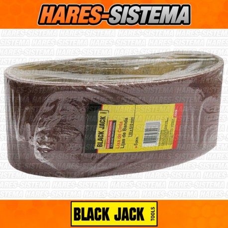 Lijas de Banda 110 x 610 mm Black Jack x 5pz