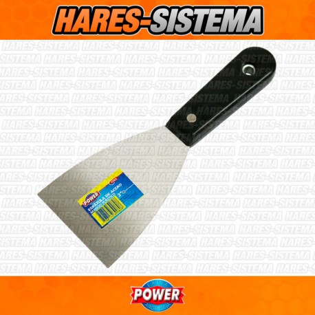 Espatula Acero 3" Mango Plastico Extra-Power