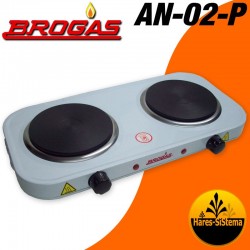 Anafe Electrico Brogas AN-02-P 2 Hornallas