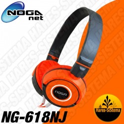 Auricular Fit Color NogaNet NG-618 Naranja Manos Libres