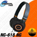 Auricular Fit Color NogaNet NG-618 Negro Manos Libres