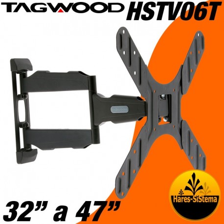 Soporte Lcd Led Tagwood 32" a 47" Doble Brazo Reforzado