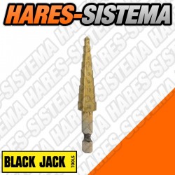 Mecha Escalonada Ø 4 - 12 mm HSS Black Jack