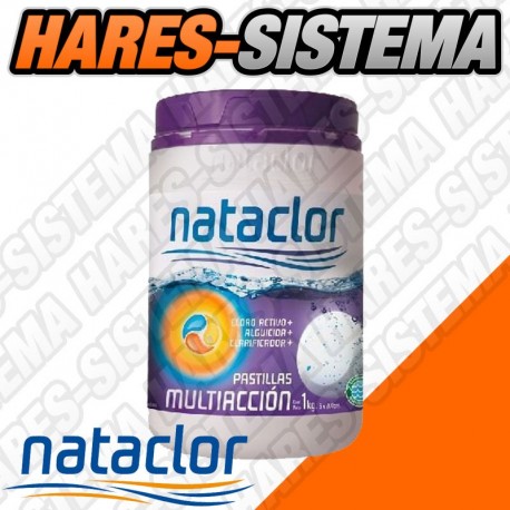 Pastillas Cloro Multiaccion Nataclor Chica 50 grs x 1 Kg