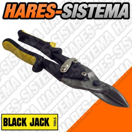 Tijera Corta Chapa Mod. Aviacion 10" Corte Recto Black Jack