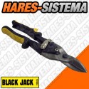 Tijera Corta Chapa Mod. Aviacion 10" Corte Recto Black Jack