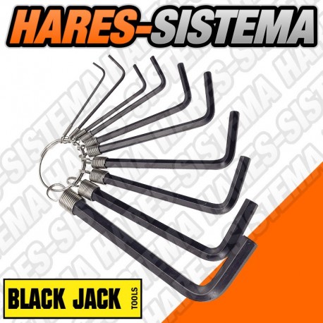 Juego Llaves Allen x 10pz Pulgadas Black Jack