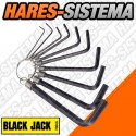 Juego Llaves Allen x 10pz Pulgadas Black Jack