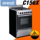 Cocina Emege C156X Ac. Inoxidable 4 Hor. Parrilla
